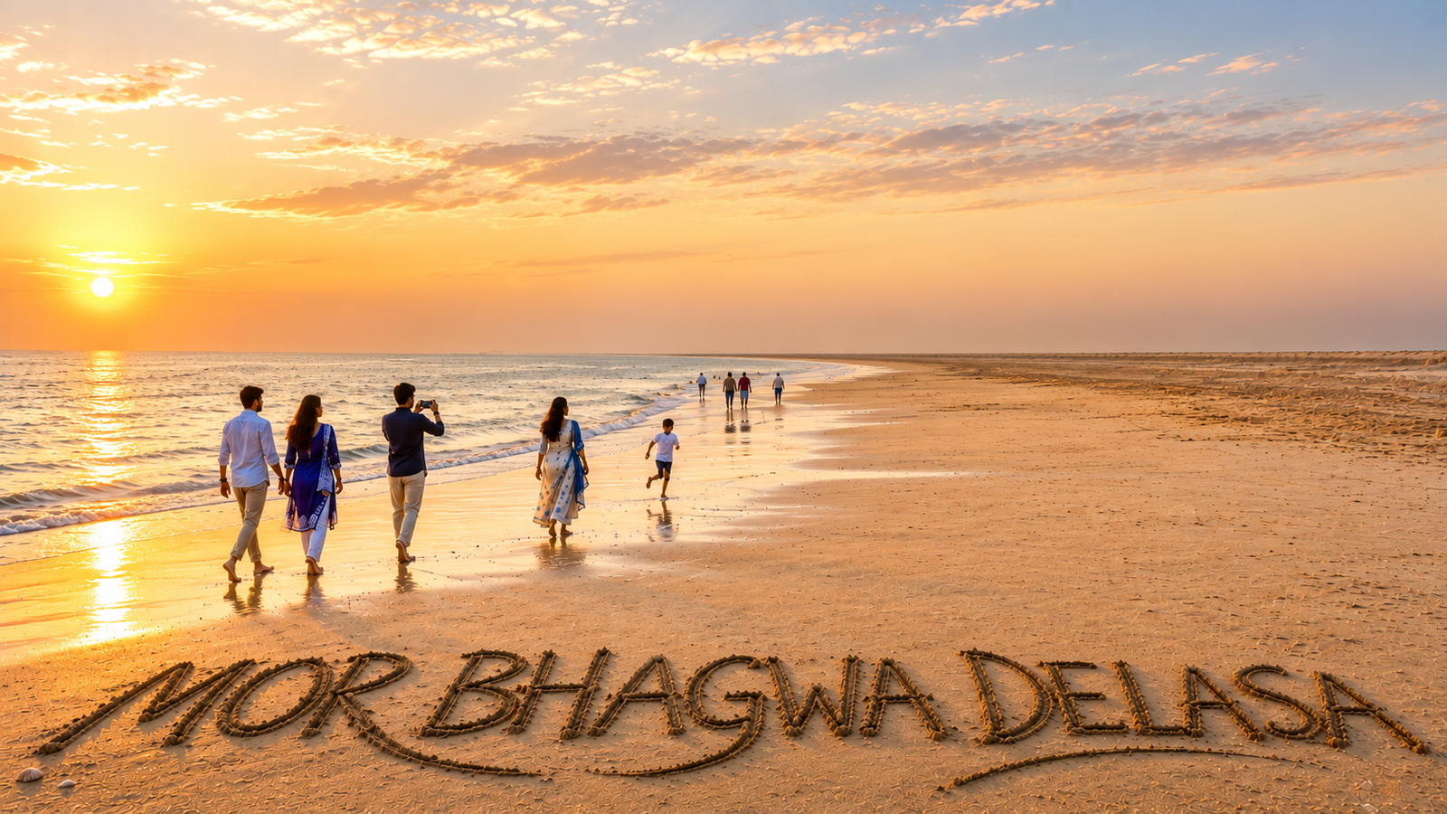 The villages and coast of Mor, Bhagwa and Delasa